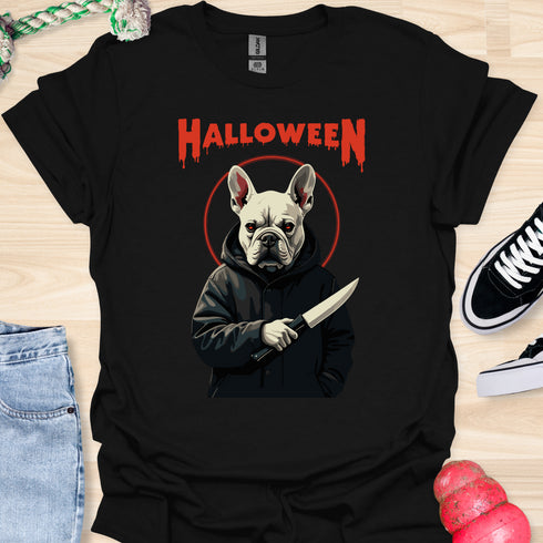 Halloween - V5 - Frenchie Halo Killer T-Shirt